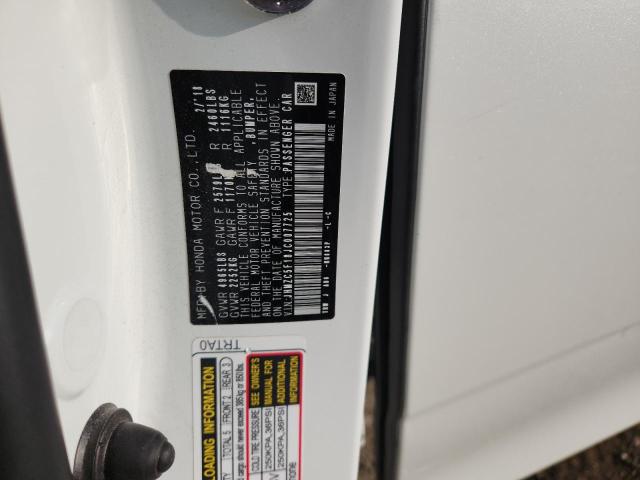 2018 HONDA CLARITY JHMZC5F18JC007725