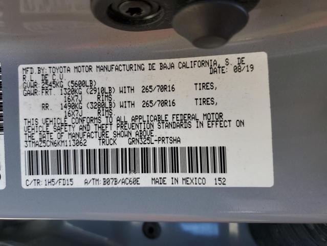 2019 TOYOTA TACOMA DOU 3TMAZ5CN6KM113062