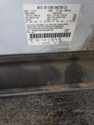 2018 FORD EXPLORER 1FM5K7BH9JGA69186