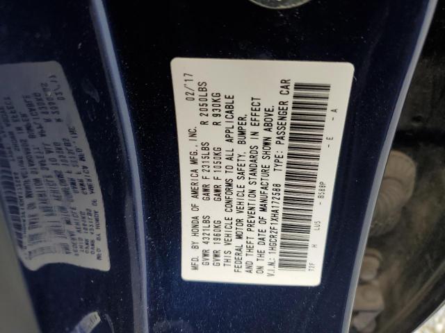 2017 HONDA ACCORD SPO - 1HGCR2F1XHA172588