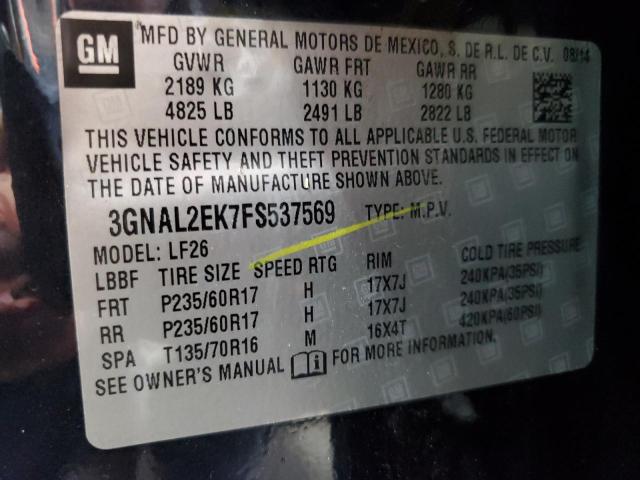 2015 CHEVROLET CAPTIVA LS 3GNAL2EK7FS537569