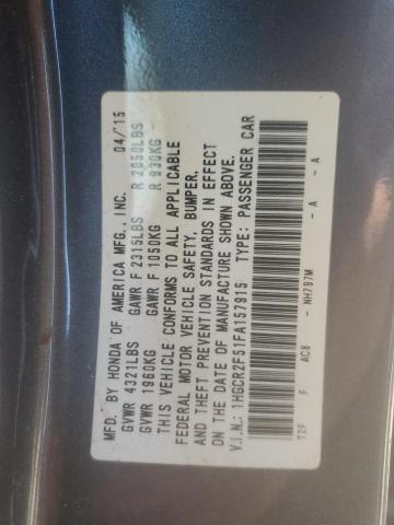2015 HONDA ACCORD SPO 1HGCR2F51FA157915
