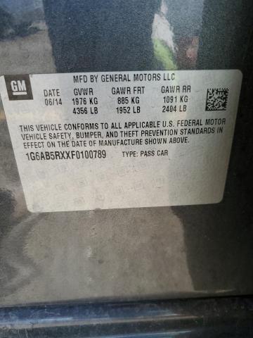 2015 CADILLAC ATS LUXURY - 1G6AB5RXXF0100789