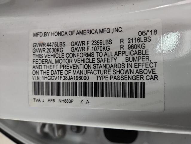2018 HONDA ACCORD SPO 1HGCV1F38JA196000