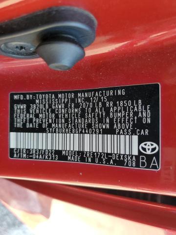 2016 TOYOTA COROLLA L - 5YFBURHE8GP440291