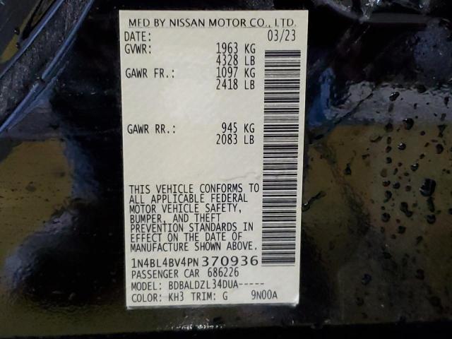 2023 NISSAN ALTIMA S 1N4BL4BV4PN370936