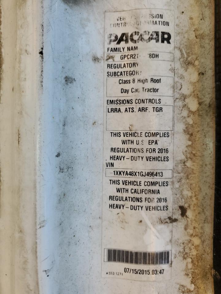 Lot #3261966489 2016 KENWORTH T680