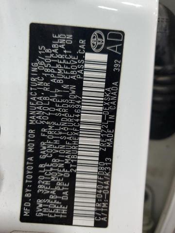 2015 TOYOTA COROLLA L #3286701287