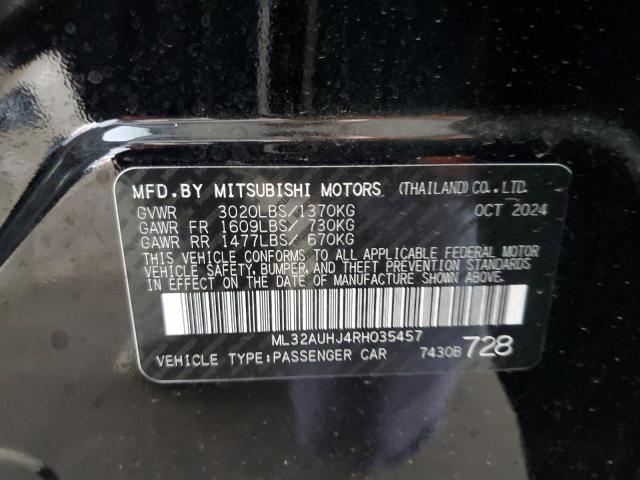 2024 MITSUBISHI MIRAGE ES ML32AUHJ4RH035457