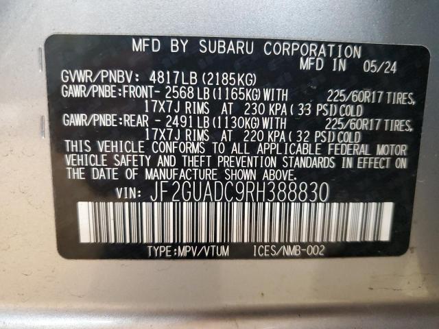 2024 SUBARU CROSSTREK PREMIUM - JF2GUADC9RH388830