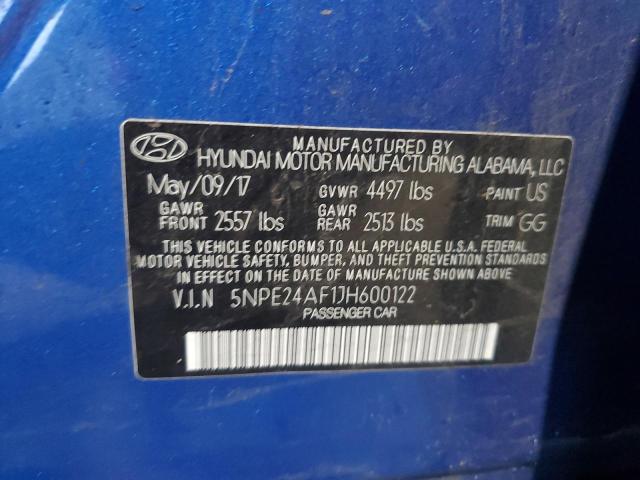 2018 HYUNDAI SONATA SE 5NPE24AF1JH600122