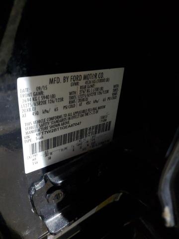 2016 FORD F250 SUPER DUTY 1FT7W2BT1GEA87047