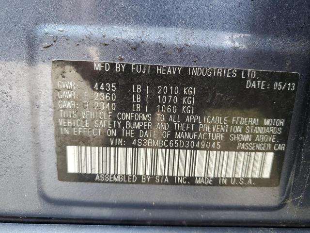 2013 SUBARU LEGACY 2.5 #3240105580