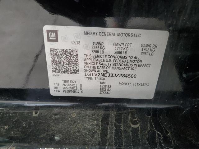 2018 GMC SIERRA K15 1GTV2NEJ3JZ284560