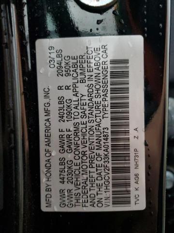 2019 HONDA ACCORD SPO 1HGCV2F33KA014873
