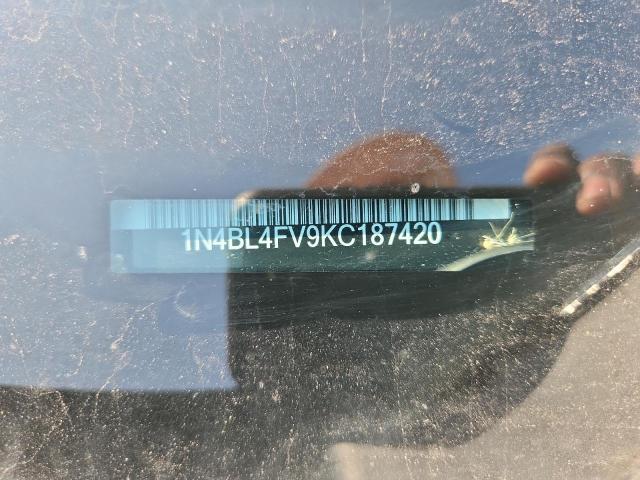 2019 NISSAN ALTIMA PLA 1N4BL4FV9KC187420