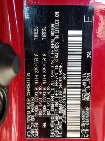 2018 LEXUS NX 300 BAS JTJYARBZ2J2101866
