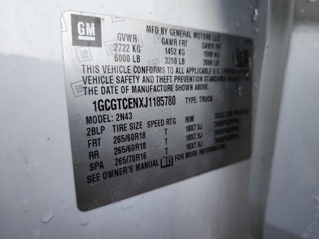 2018 CHEVROLET COLORADO L 1GCGTCENXJ1185780