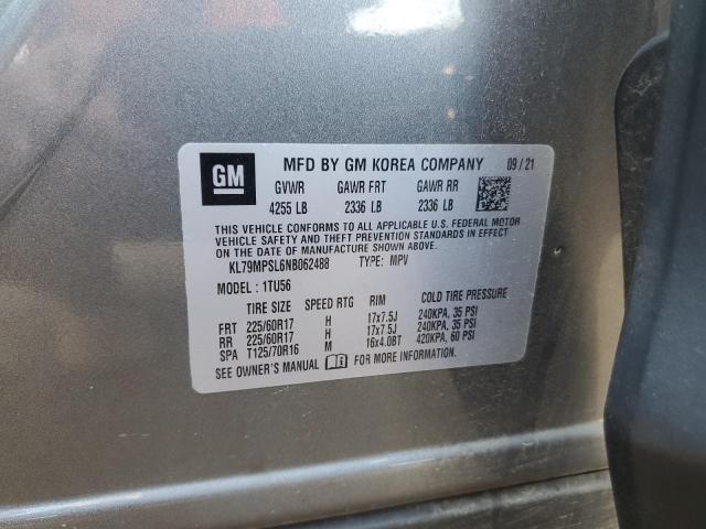 2022 CHEVROLET TRAILBLAZE - KL79MPSL6NB062488