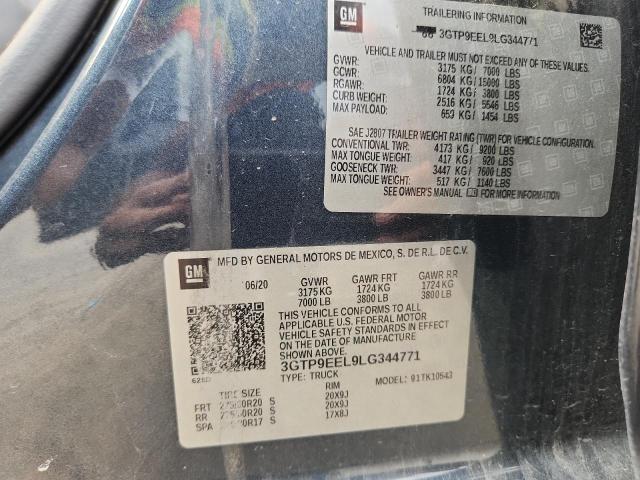 2020 GMC SIERRA K1500 AT4 3GTP9EEL9LG344771