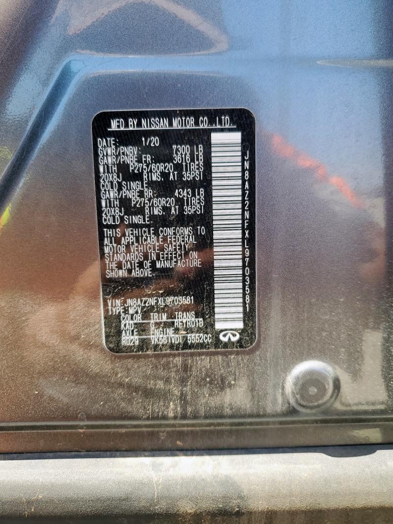 2020 INFINITI QX80 LUXE JN8AZ2NFXL9703581