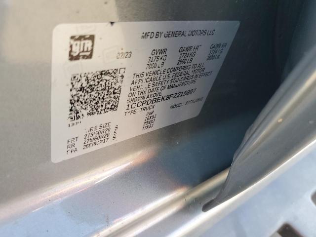 2023 CHEVROLET SILVERADO K1500 CUSTOM 1GCPDBEK8PZ215897