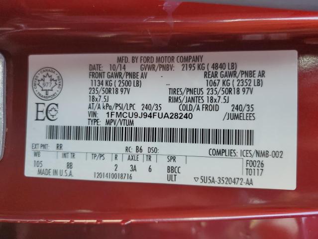 2015 FORD ESCAPE TIT 1FMCU9J94FUA28240