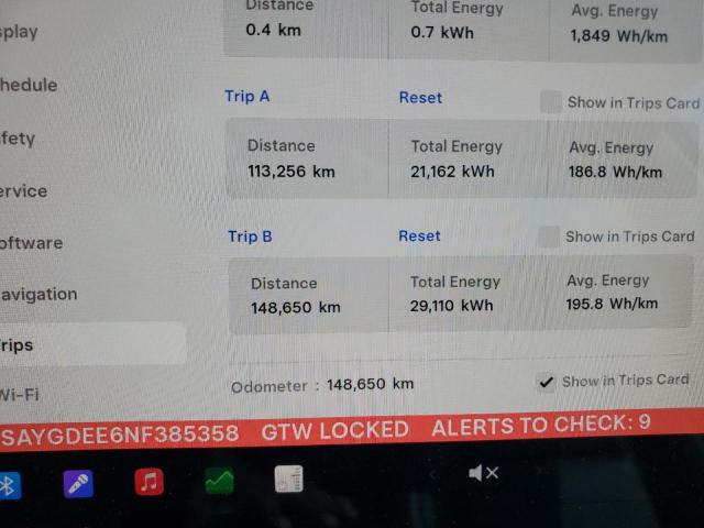 2022 TESLA MODEL Y 7SAYGDEE6NF385358