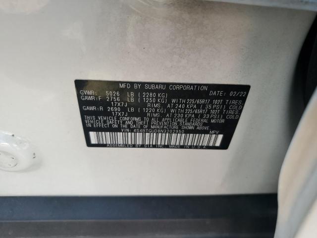 2022 SUBARU OUTBACK WI 4S4BTGUD8N3202950