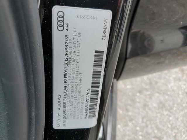 2018 AUDI A6 PREMIUM WAUF8AFC6JN103628