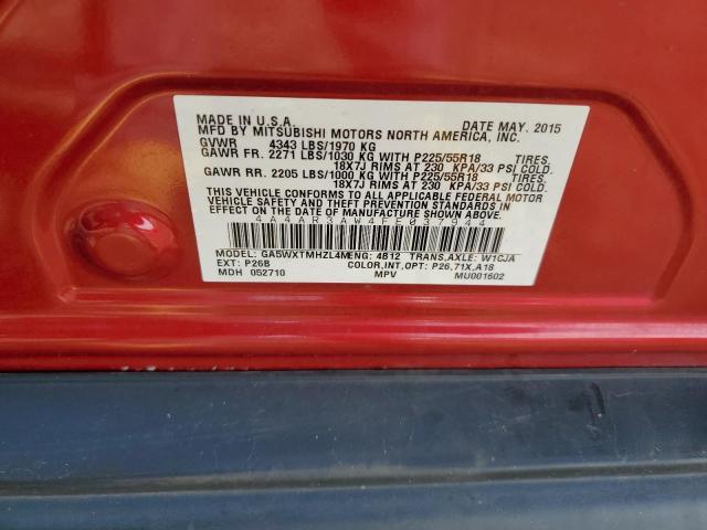 2015 MITSUBISHI OUTLANDER 4A4AR3AW4FE037944