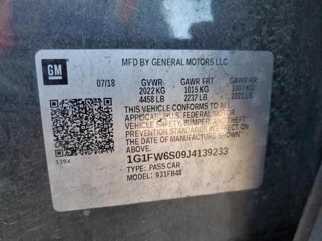 2018 CHEVROLET BOLT EV LT - 1G1FW6S09J4139233