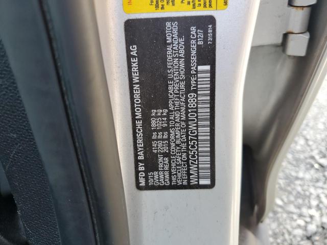 2016 MINI COOPER S C WMWZC5C57GWU01889