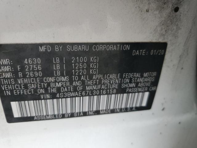 2020 SUBARU LEGACY PRE - 4S3BWAE67L3016158