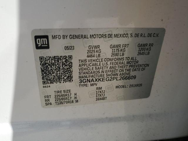 2023 CHEVROLET EQUINOX LT - 3GNAXKEG2PL266609