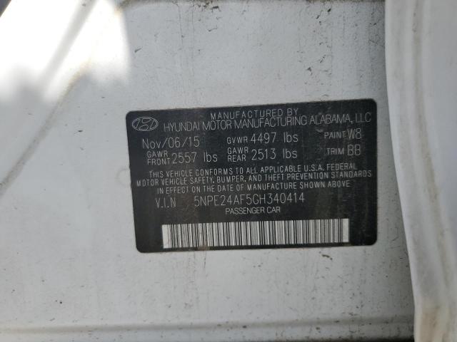 2016 HYUNDAI SONATA SE 5NPE24AF5GH340414