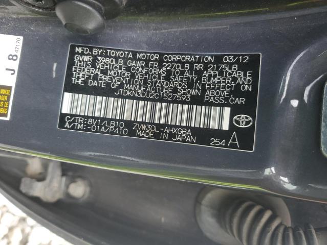 2012 TOYOTA PRIUS - JTDKN3DU2C1527593