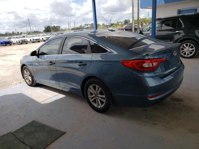 HYUNDAI SONATA SE 2015 teal sedan 4d gas 5NPE24AF7FH250986 photo #3