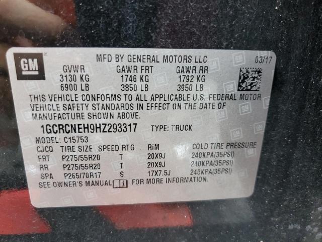2017 CHEVROLET SILVERADO 1GCRCNEH9HZ293317