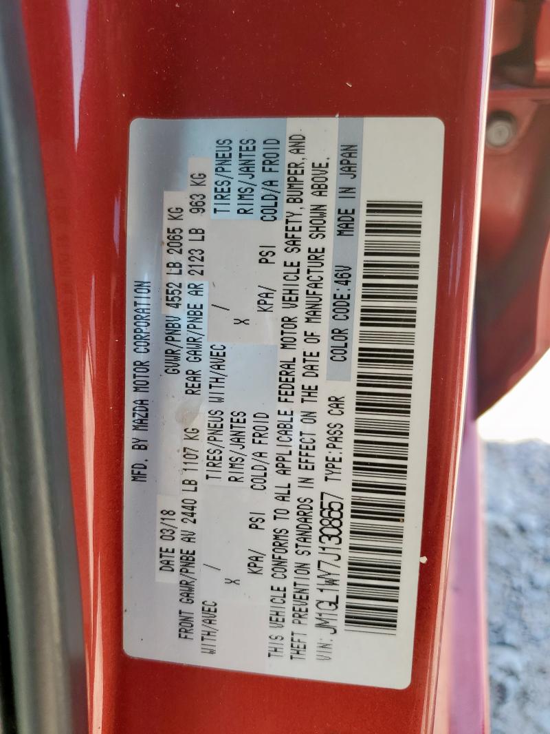 2018 MAZDA 6 GRAND TOURING RESERVE - JM1GL1WY7J1308657