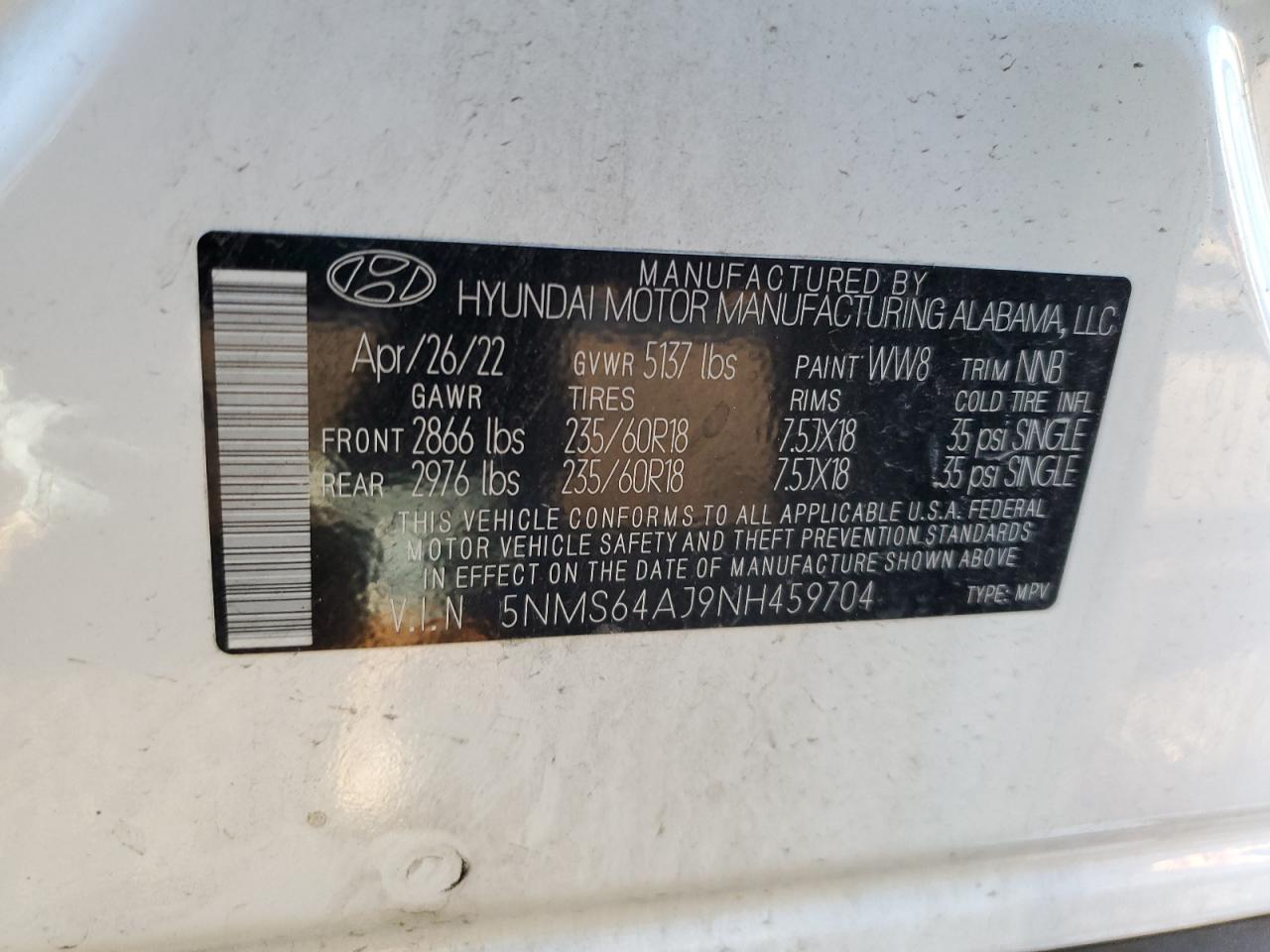 HYUNDAI SANTA FE SEL