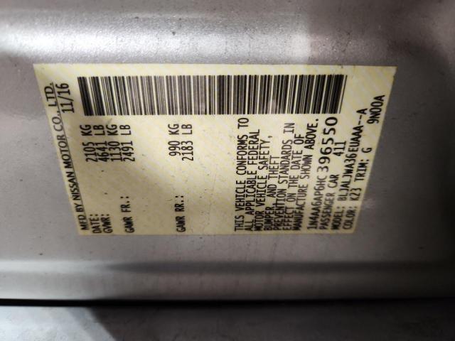 2017 NISSAN MAXIMA 3.5 - 1N4AA6AP6HC396550