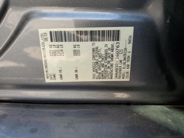 2020 NISSAN MAXIMA SV - 1N4AA6CV2LC360763