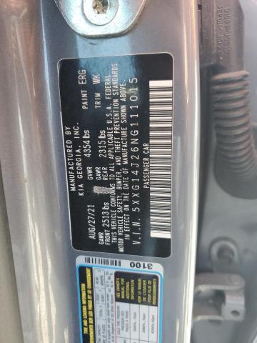 2022 KIA K5 LXS 5XXG14J26NG111015