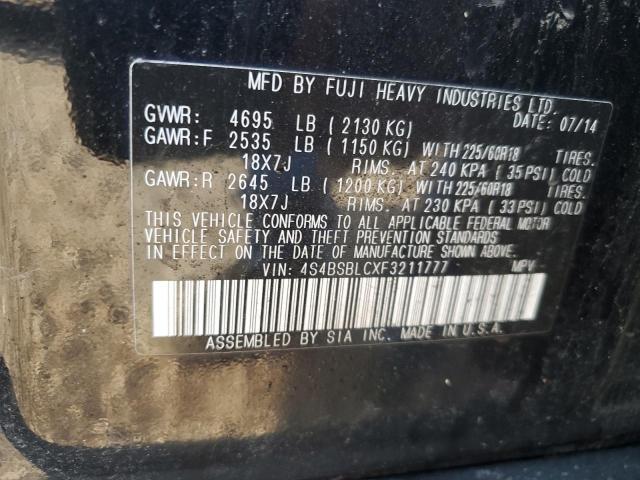 2015 SUBARU OUTBACK 2. - 4S4BSBLCXF3211777