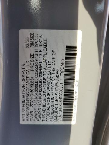 2025 HOND ODYSSEY SPORT-L - 5FNRL6H79SB053111