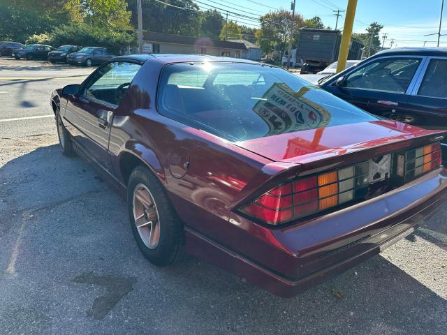 CHEVROLET CAMARO 1988 burgundy coupe gas 1G1FP21F1JL138014 photo #4