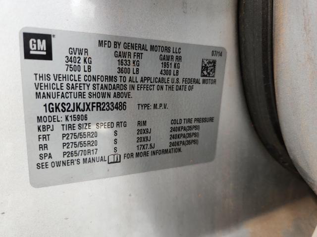 2015 GMC YUKON XL D 1GKS2JKJXFR233486