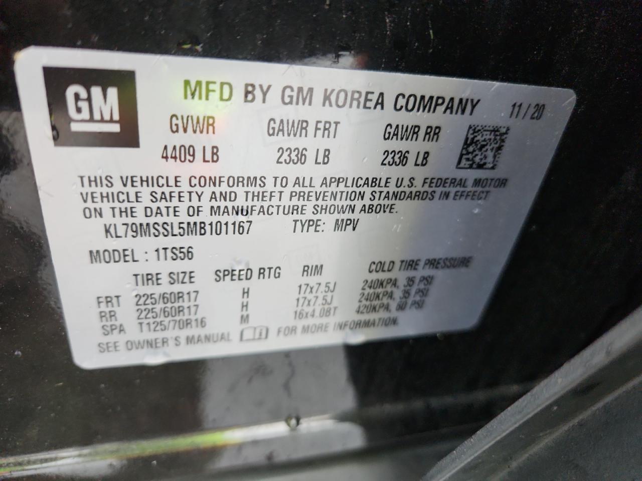 CHEVROLET TRAILBLAZER ACTIV