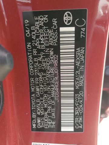 2020 TOYOTA COROLLA SE JTDS4RCE9LJ019802